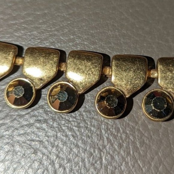 J.Crew Gold Metallic Metal Adjustable Length Chain Faux Costume Jewelry Necklace - Picture 4 of 4